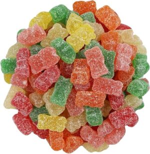 Kervan Sour Gummy Bears 5lb Bag Bulk